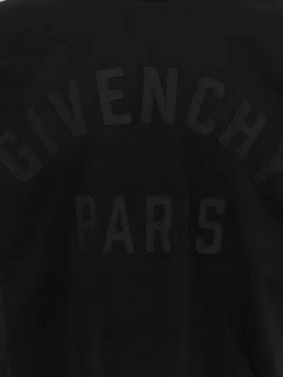 Givenchy Black T-shirt With Maxi Logo On The Front In Cotton Man