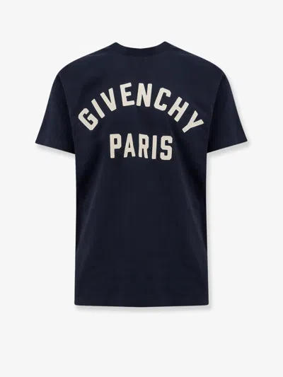 Givenchy Men Black Crewneck T-shirt With Maxi Logo Lettering On The Front In Cotton Man