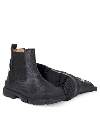 SAIDA皮革切尔西靴