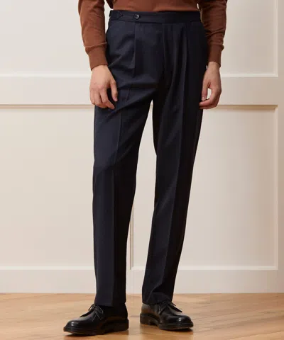 Todd Snyder Italian Wool Relaxed Tuxedo Trouser In Black
