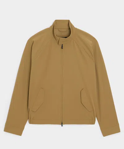 Todd Snyder Men's Lightweight Nylon Harrington Jacket In Dark Wheat, Size Xl In Brown
