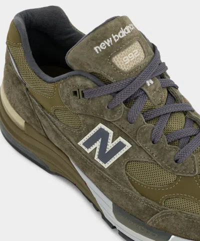 New Balance Made In Usa 992 Panelled Sneakers In Brown