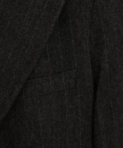 Todd Snyder Men's Italian Flannel Double-breasted Jacket In Charcoal, Size 42r In Neutral
