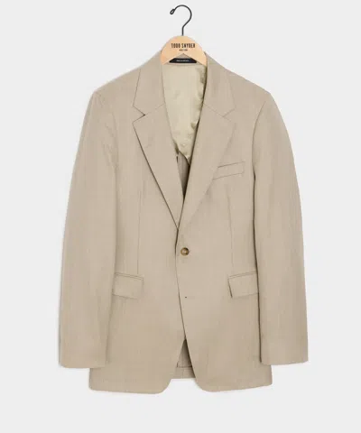 Todd Snyder Men's Italian Flannel Sutton Jacket In Oatmeal, Size 46r In Neutral