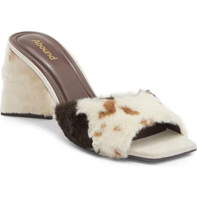 Abound Murphy Triangle Heel Mule Sandal In White