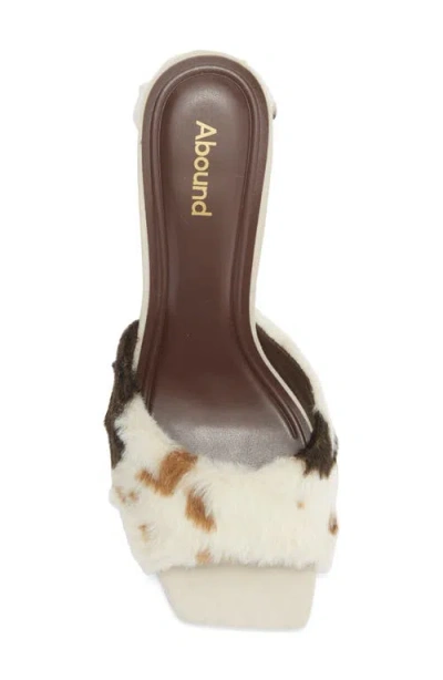 Abound Murphy Triangle Heel Mule Sandal In White