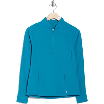 Layer 8 Northbound Cold Gear Quarter Zip Pullover In Blue