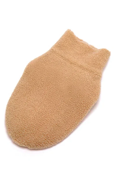 Rebel Dawg Boho Faux Shearling Pullover Dog Sweater In Brown