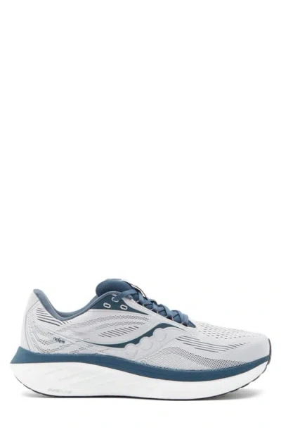 Saucony Ride 18 Running Shoe In Gray