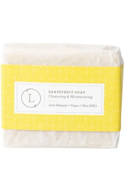 Lizush 2 X Grapefruit Natural Cold Process Soap Bar With Essential Oils In Pink