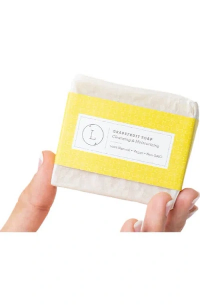 Lizush 2 X Grapefruit Natural Cold Process Soap Bar With Essential Oils In Pink