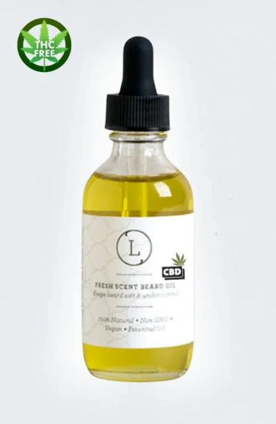 Lizush Cbd Handmade Beard Oil With Cbd, Beard Softener, Beard Moisture, Beard Care In Yellow