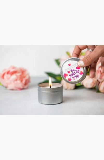 Lizush Trio Of Tin Soy Candle In Multi