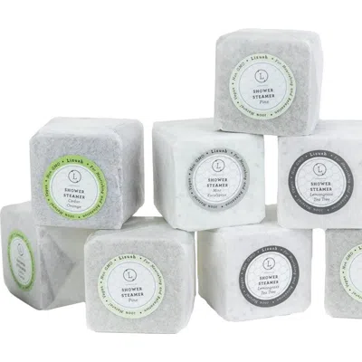 Lizush Earthy Shower Steamer Gift Box, Set Of 5 Shower Steamers In Transparent