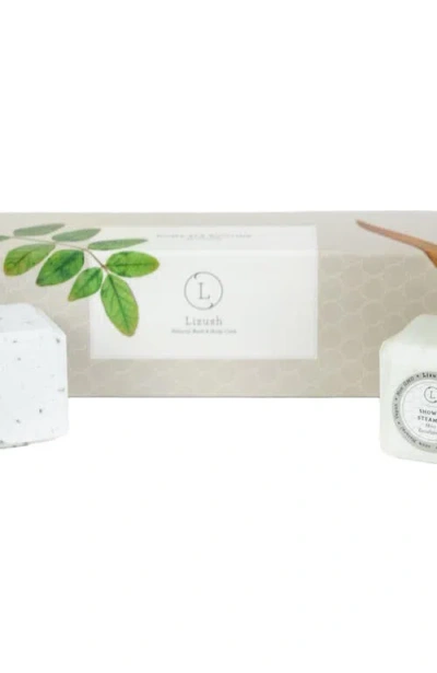 Lizush Earthy Shower Steamer Gift Box, Set Of 5 Shower Steamers In Transparent