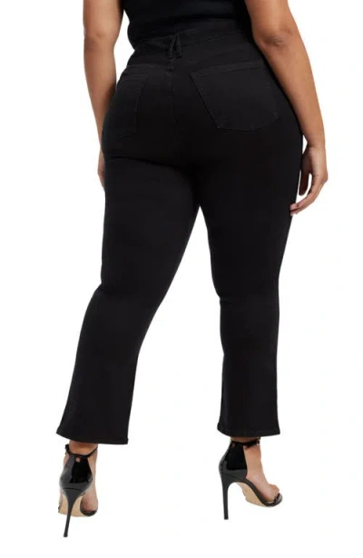 Good American Good Curve Never Fade High Waist Straight Leg Jeans In Black