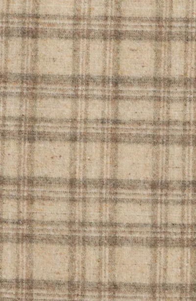 Frame Wool And Silk-blend Flannel Overshirt In Brown