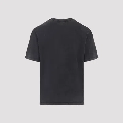Amiri Black Crewneck Logo T-shirt In Black