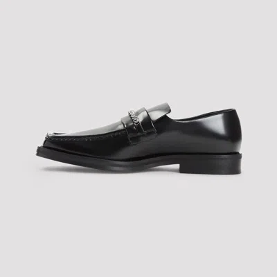 Martine Rose Leather Loafers With Square Toe In Black