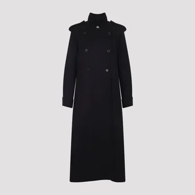 Khaite Donna Oversized Double-breasted Wool Coat In Black