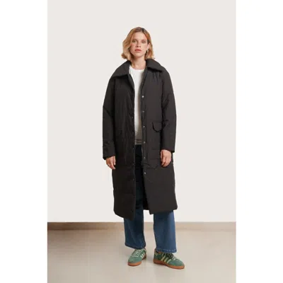 Nom Maternity Puffer Coat In Black
