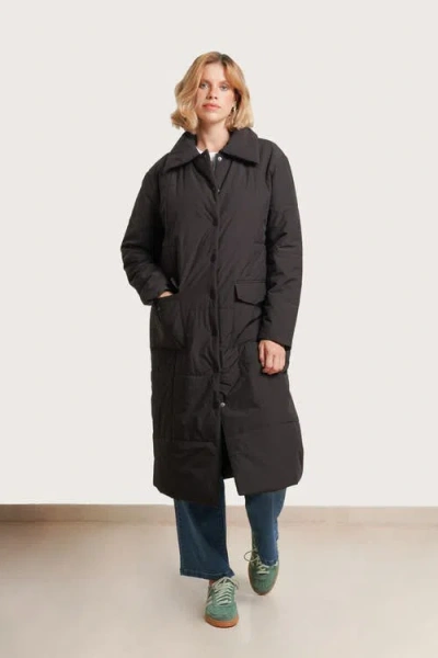Nom Maternity Puffer Coat In Black