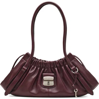 Marc Jacobs Womens Dark Plum Cristina Logo-plaque Leather Satchel Bag In Purple