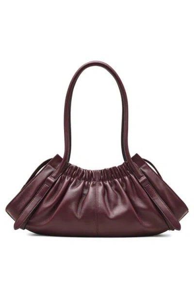 Marc Jacobs Womens Dark Plum Cristina Logo-plaque Leather Satchel Bag In Purple