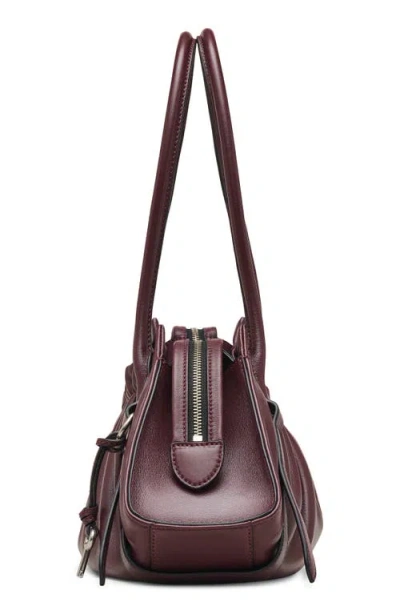 Marc Jacobs Womens Dark Plum Cristina Logo-plaque Leather Satchel Bag In Purple