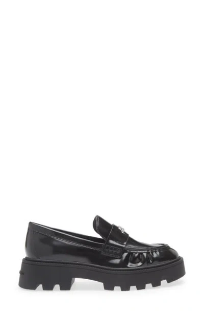 Marc Jacobs The Frankie Lug Sole Loafer In Black