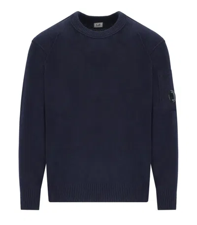 C.p. Company C.p.company Wool Crewneck Sweater In Blue