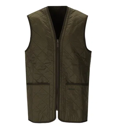 Barbour Polarquilt Zip-liner Vest In Green