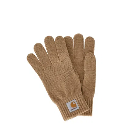 Carhartt Wip Watch Peanut Gloves In Black