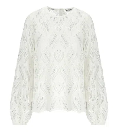 Essentiel Antwerp Hanover White Blouse In Multi