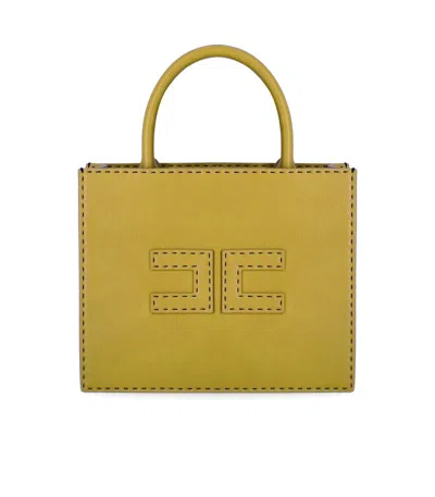 Elisabetta Franchi Curry Handbag In Yellow