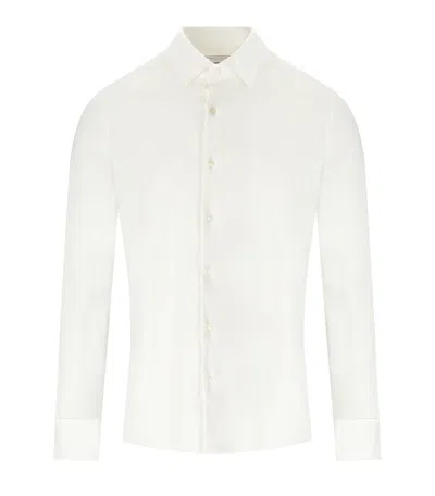 Archivium Technical Fabric White Shirt In White