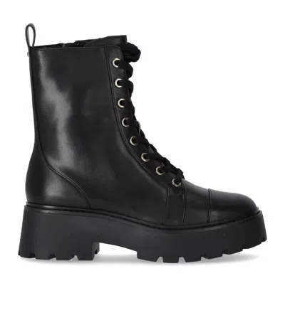 Michael Kors Blake Black Combat Boot In Black