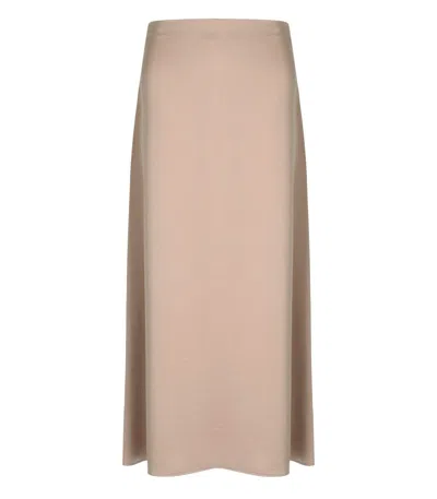 Max Mara Angelo Pink Midi Skirt In Pink