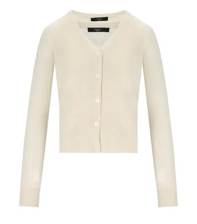 Max Mara Marabu Ecru Twin-set In Neutral