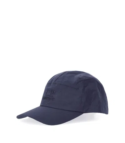 C.p. Company Chrome-r Total Eclipse Baseball Cap In Blue