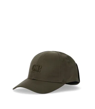 C.p. Company Chrome-r Goggle Military Green Cap In Green