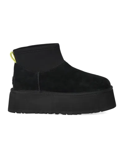 Ugg 50mm Classic Mini Dipper Suede Boots In Black