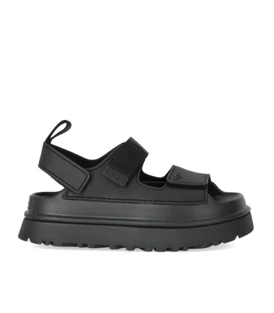 Ugg Venture Daze Slide Womens Suede Casual Slide Sandals In Black