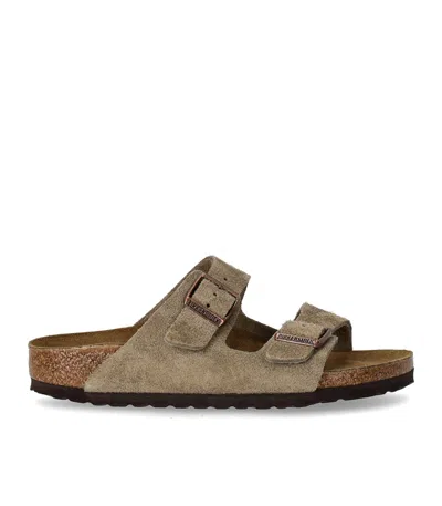 Birkenstock Arizona Suede Sandals In Brown