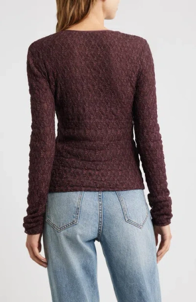 Rag & Bone Ellie Lace Top In Red