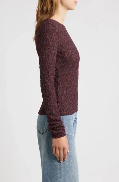 Rag & Bone Ellie Lace Top In Red