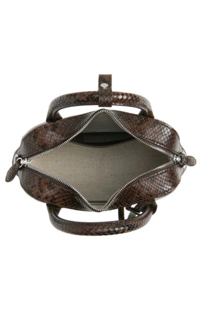 Stella Mccartney Ryder Small Bag In Python Effect In Brown