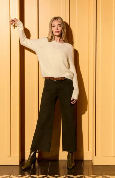 Kut From The Kloth Maxine Fuzzy Sweater In White