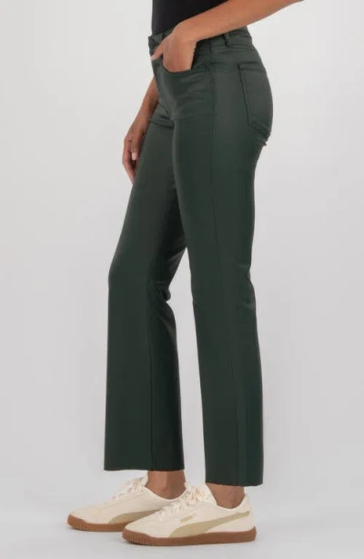 Kut From The Kloth Kelsey Crop Kick Flare Jeans In Green