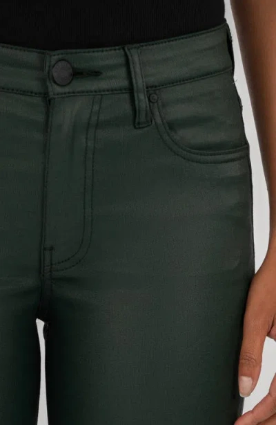 Kut From The Kloth Kelsey Crop Kick Flare Jeans In Green